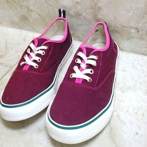 Old Navy Burgundy and Pink Women's Sneakers size 5 Business Casual Comfort Shoes